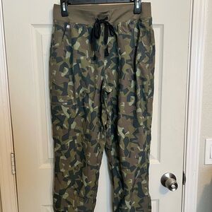 Figs FREEx Camouflage Joggers Scrubs - Green and Brown